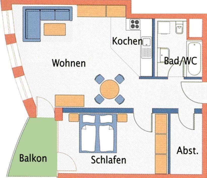 Apartment Strandhaus Nordseebrandung A2.2 Cuxhaven